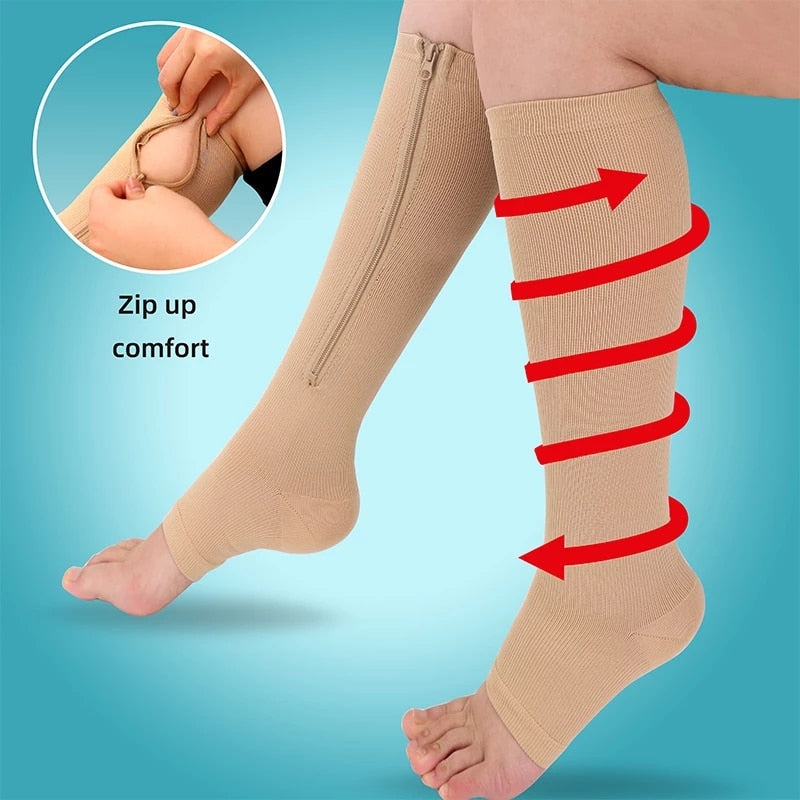 ZipSox™ - Compression socks with zipper