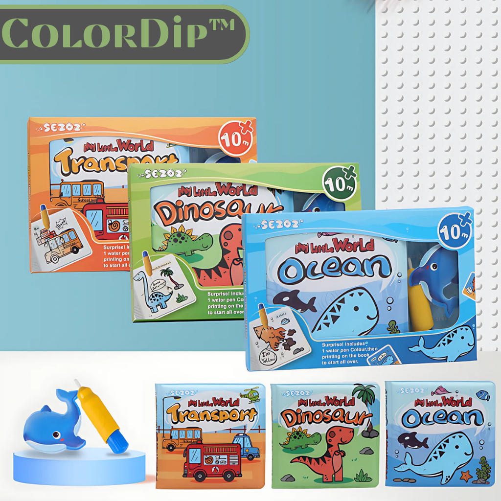 ColorDip™ - Reusable magic water drawing book