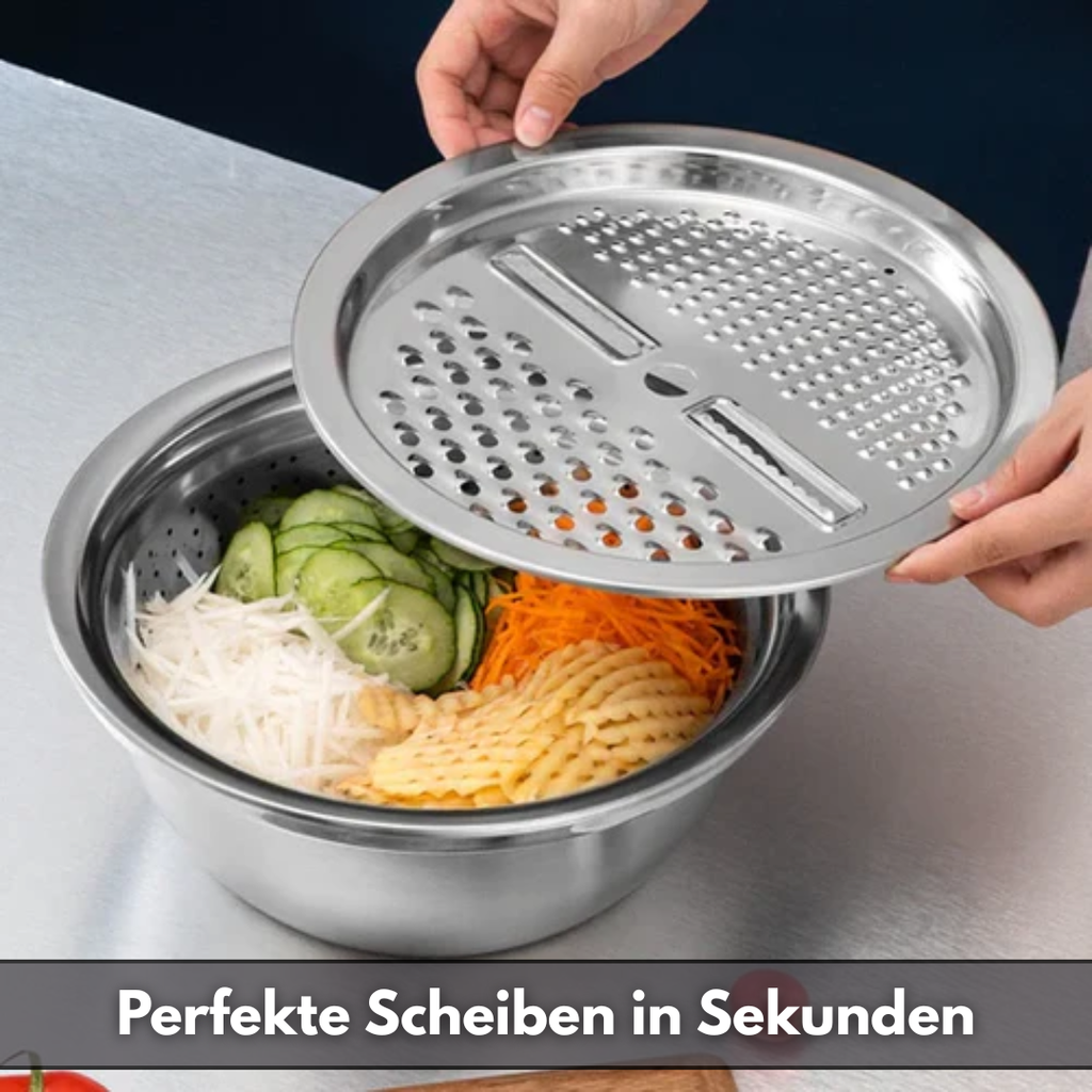 VersaWare™ - Multifunctional stainless steel bowl
