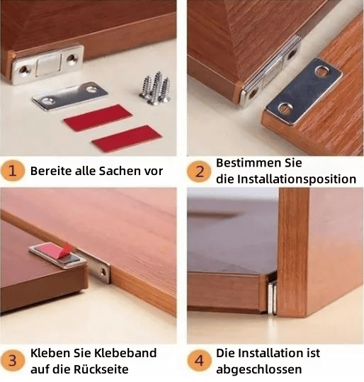 InvisiLock™ | Ultra-thin invisible cabinet door magnets (set of 4)