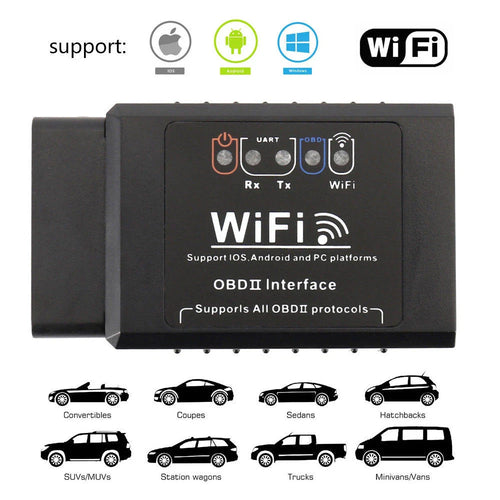 ELM327 WiFi OBD2 OBDII Diagnostic Scanner Code Reader Tool